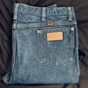Wrangler Cowboy Cut Denim Jeans - Slim Fit, Size 38x32